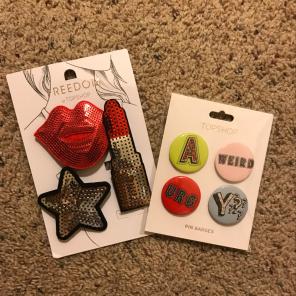 New TOPSHOP Pin Badges