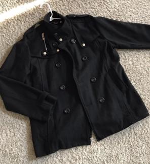 Men's Modern Pea coat Sz XL (Large)