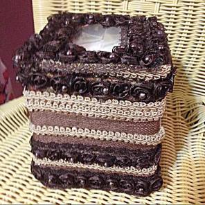 CHOC SWIRL BLISS REFILLABLE TISSUE BOX