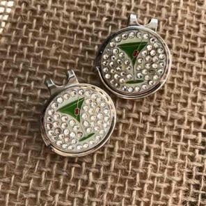 Martini Visor Clip Golf Ball Marker