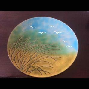 Elly Edwards signed copper plate