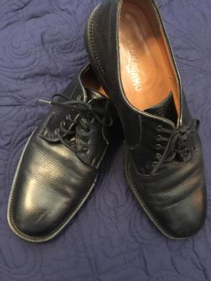 Salvatore Ferragamo Black Men’s Leather