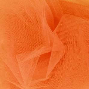 5 YARDS OF ORANGE FABRIC TULLE 54" WIDE