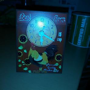 Mini chicken clock