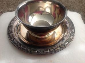 VINTAGE SILVER PLATE BOWL VERY NEAT