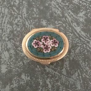 Vintage Mosaic Italy Pill Box