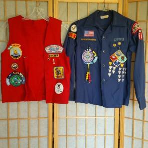 Vintage webelos cub scout patches shirt