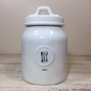 Rae Dunn EAT. Small Icon Canister