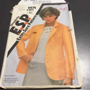 Simplicity # 9974 E.S.P. Misses' Blazer