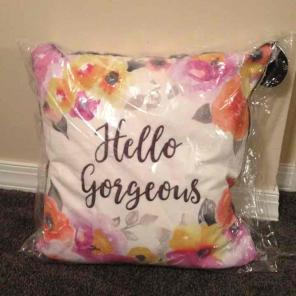NWT Hello Gorgeous pillow