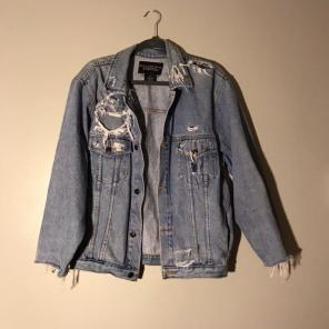 Vintage Distressed Denim Jacket