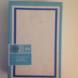 Blue Gartner Invitation Kit