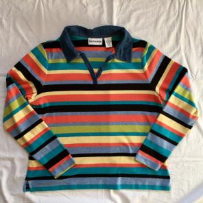 Womens Vintage 90s Striped Shirt Medium