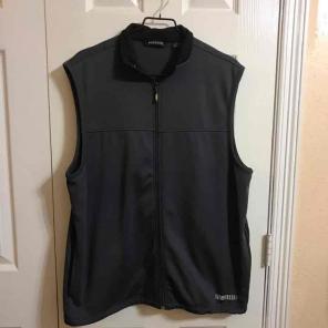 Large Gray PGA Tour Zip Vest w/ Pockets