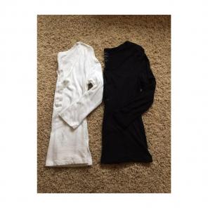 bundle of sequin henley tops