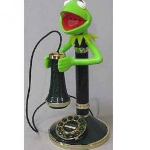 Vintage Kermit The Frog Phone WORKS