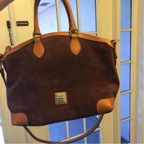Dooney and Bourke suede bag