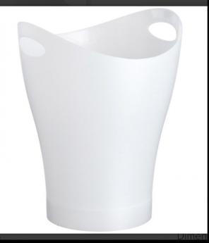 Umbra White Garbino Trash Can