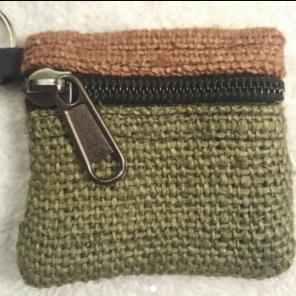 Gypsy Rose - Green Hemp Change Purse KC