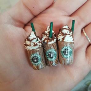 Mini Starbucks charms