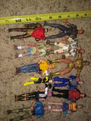 Small little action figures.