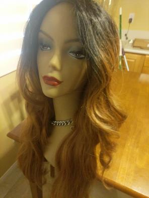 Brown Lacefront wig Damaged