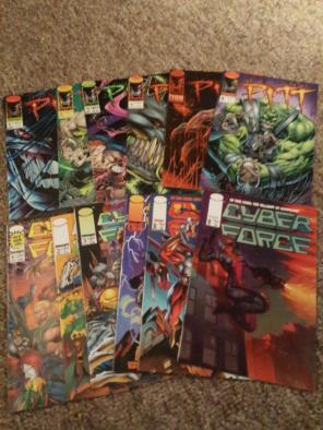 Pitt and Cyber Force Comic Set IMAGE NM