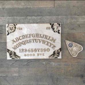Wood Burned Ouija Board Handmade 18"x12"