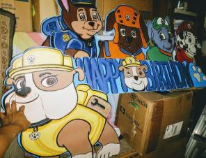 Paw patrol solid wood cutouts