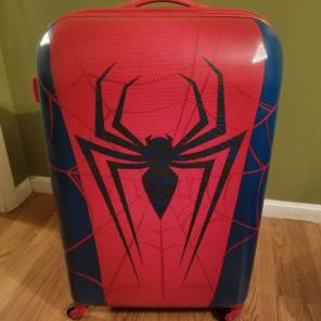 New Spider-Man rolling luggage.