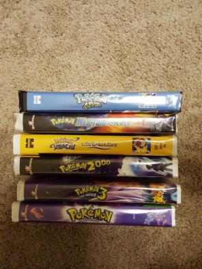 Lot of 6 Pokemon vhs movies