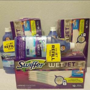 3- Swiffer Wet Jet Refill & Mopping Pads
