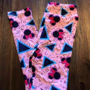 L/XL Kids leggings Pink Minnie Disney