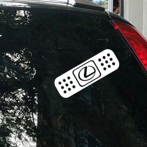 Sticker - Lexus Bandaid - White