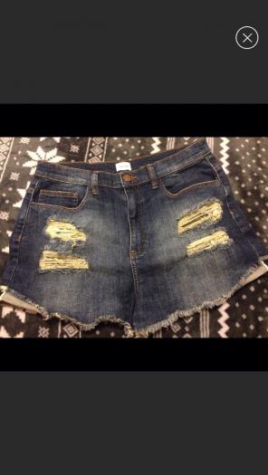 Foreign Exchange High Waisted Shorts