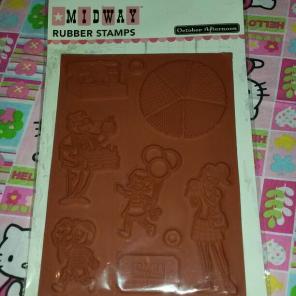 MIDWAY RUBBER STAMP SET