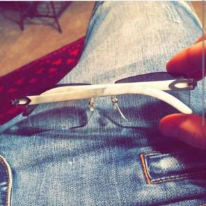 Authentic white Cartier buffalos