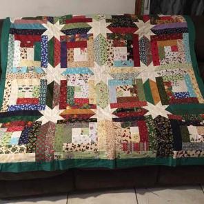 Quit top hand sewn by my grandmother