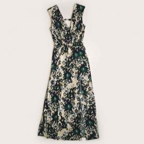 H&M Printed Maxi Dress with Slit