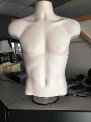 Man torso mannequin on stand