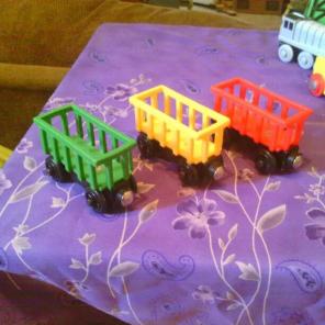 Three thomas the train circus trains