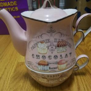Pink Teapot and cup