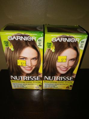Garnier nutrisse light ash brown dye