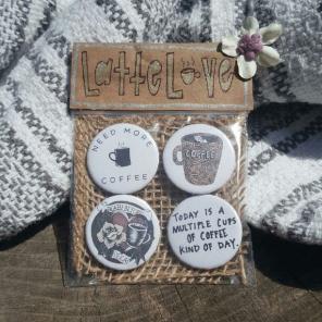 Latte Love Pin Set - 4 pins