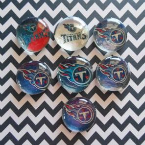 Tennessee Titans glass beads magnets