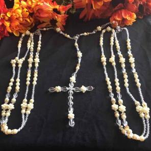 Wedding Lasso Crystal with pearls