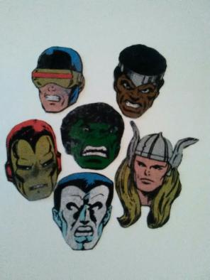 6 Marvel Hero Patches