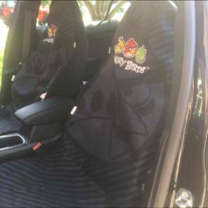 Angry Birds Car Seat Cover Set Black
