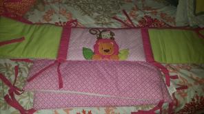 Monkey crib bumper