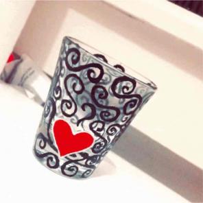 Hand Painted Shot Glass